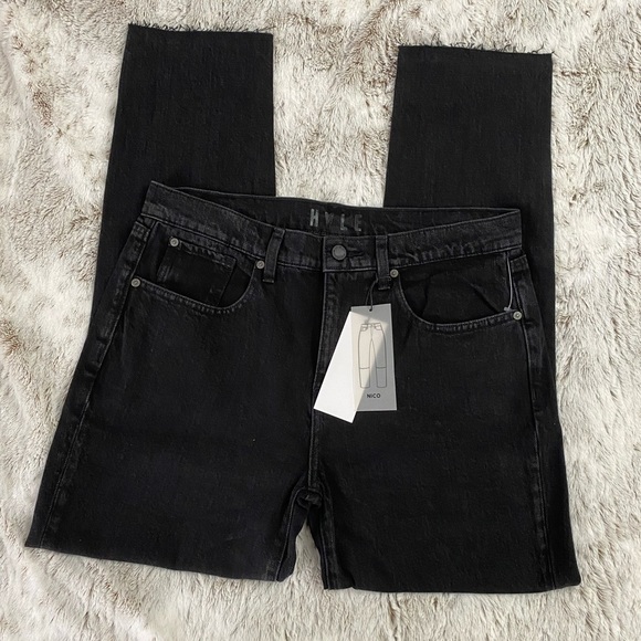 Denim - HALE Women Boyfriend Jeans | High Rise Straight Leg Boyfriend Jeans | Straight